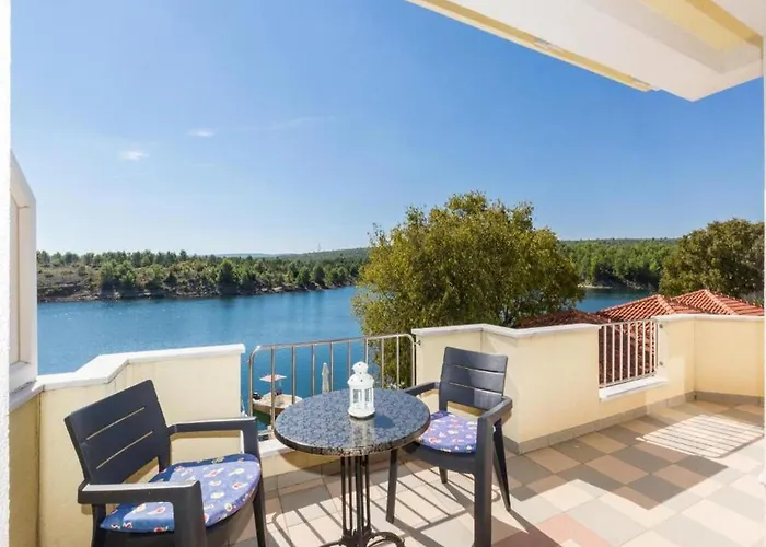 Pool View With Balcony In Obrovac Apartment Obrovac